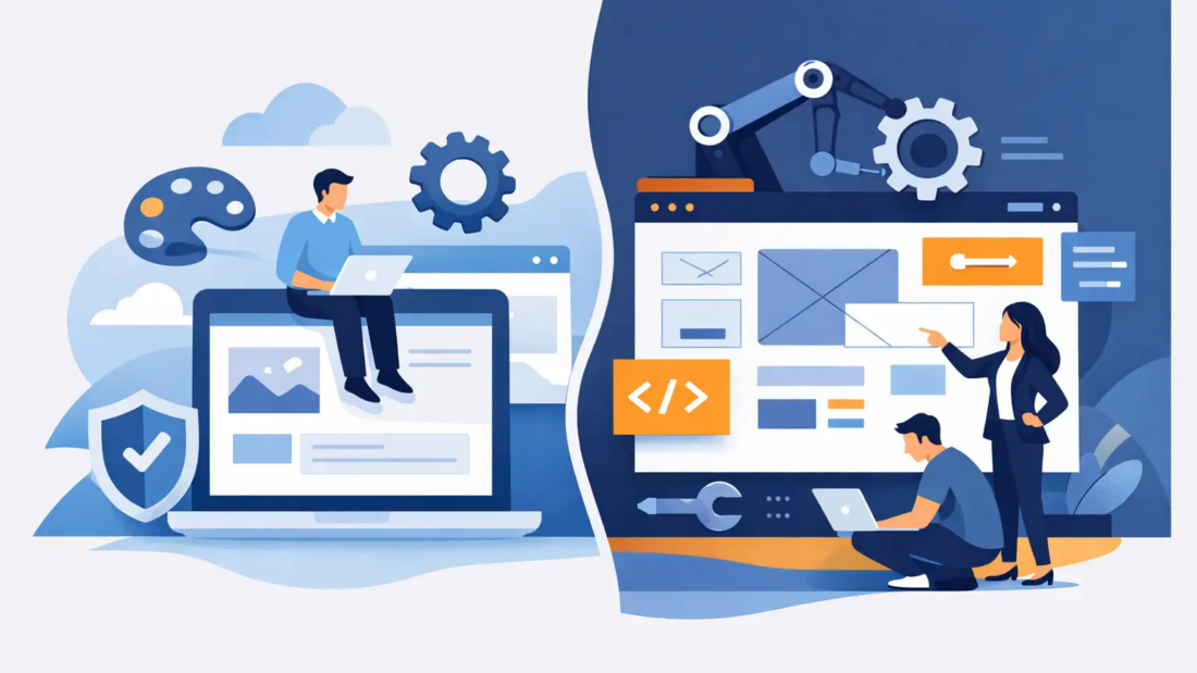 wordpress of maatwerk website kiezen featured