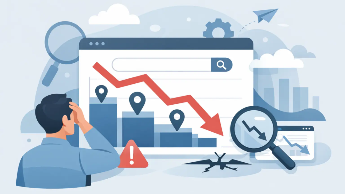 Waarom dalen mijn Google-posities plotseling?