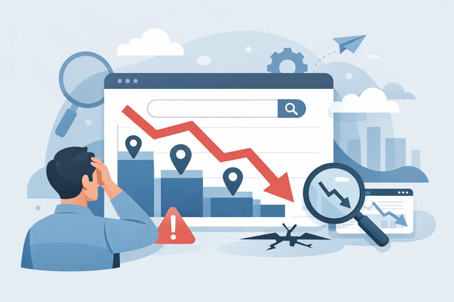 Waarom dalen mijn Google-posities plotseling?