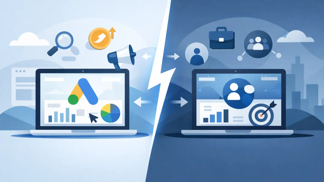 Google Ads versus LinkedIn Ads: wat werkt?