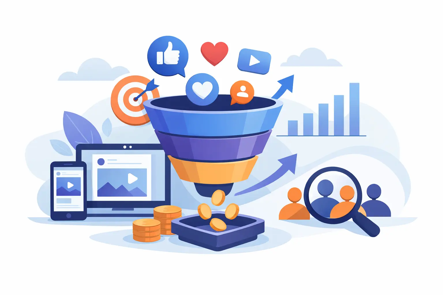 Social ads funnel inrichten voor meer leads